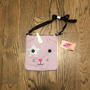 Super cute purple animal purse.